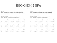 EGO GHQ-12 EFA 1) Assuming items are continuous Variable: Names are ghq01 ghq02 ghq03 ghq04 ghq05 ghq06 ghq07 ghq ppt download