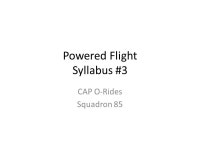 Powered Flight Syllabus #3 CAP O-Rides Squadron ppt download
