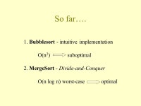 A Introduction to Computing II Lecture 8: Sorting 2 Fall Session ppt download