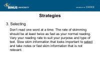 Reading - Skimming Meeting 12 Matakuliah: G0794/Bahasa Inggris Tahun: ppt download