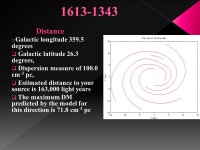 B RA:16:45 DEC: -03:17 DM: We used a known pulsar to practice on. You have to do a practice pulsar to make sure that the... 