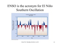 Class #16 Monday, October 4, 2010 Class #16: Monday, October 4 Chapter 8 Oceanography and El Niño/La Niña/ENSO ppt download