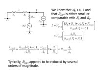 Non-Ideal Characteristics Input impedance Output impedance Frequency response Slew rate Saturation Bias current Offset voltage.... 
