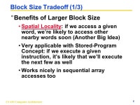 CS 430 Computer Architecture 1 CS 430 – Computer Architecture Caches, Part II William J. Taffe using slides of David Patterson.... 