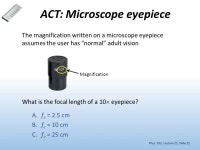 Phys 102 – Lecture 21 Optical instruments 1. Today we will... Learn how combinations of lenses form images Thin lens equation... 