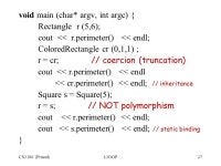 CS3180 (Prasad)L3OOP1 Object-Oriented Programming Programming with Data Types to enhance reliability and productivity ( through... 