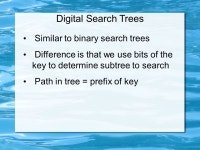 Data Structures & Algorithms Radix Search Richard Newman based on slides by S. Sahni and book by R. Sedgewick. -  ppt download