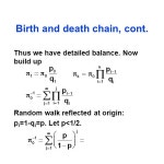 If X n, 0 ≤ n ≤ N is a Markov chain, what about Y n = X N-n ? If X n follows the stationary distribution, Y n has stationary.... 