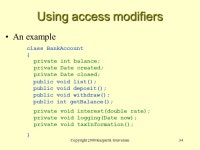 Copyright 2000 Kasper B. Graversen2 Staying on the right track Understand and use loops Understand and use branching (if-else)... 