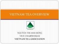 NGUYEN THI ANH HONG VICE CHAIRWOMAN VIETNAM TEA ASSOCIATION VIETNAM TEA OVERVIEW. -  ppt download
