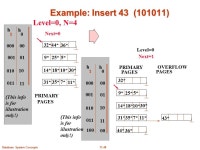 11.2Database System Concepts Review: B-trees and B+-trees Multilevel, disk-aware, balanced index methods primary or secondary... 