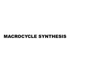1 Design of Macrocyclic Chelators for Biomedical Applications Dr. Tim Hubin Department of Chemistry and Physics Sept. 16, 2010... 