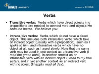 Forms of the Verbs Meeting 9 Matakuliah: G0794/Bahasa Inggris Tahun: ppt download
