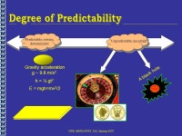 UNR, MATH/STAT 352, Spring 2007 Predictable, certain, deterministic Unpredictable, uncertain Gravity acceleration g ~ 9.8 m/s 2 h... 