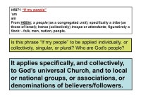 CPN How to Reclaim America -- Part 3 This is part 3 of a series of studies on reclaiming America. In previous discussions, we... 