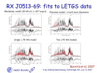Vadim Burwitz X-ray Grating Spectroscopy, Cambridge, MA, July 12, 2007 The complex and variable X-ray spectra of the super-soft... 