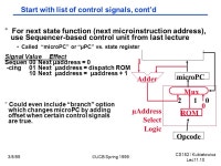 CS152 / Kubiatowicz Lec11.1 3/8/99©UCB Spring 1999 CS 152 Computer Architecture and Engineering Lecture 11 Multicycle Controller... 