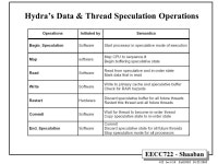 EECC722 - Shaaban #1 lec # 10 Fall A New Approach to Speculation in the Stanford Hydra Chip Multiprocessor (CMP) A Chip... 