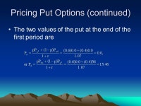 Days 8 & 9 discussion: Continuation of binomial model and some applications FIN 441 Prof. Rogers Fall ppt download