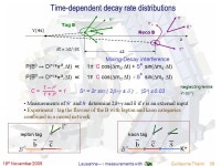 18 th November 2005 Guillaume Thérin 1 Lausanne –  measurements with Guillaume Thérin LPNHE – Paris Lausanne BaBar... 
