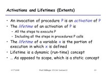3/17/2008Prof. Hilfinger CS 164 Lecture 231 Run-time organization Lecture ppt download