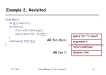 3/17/2008Prof. Hilfinger CS 164 Lecture 231 Run-time organization Lecture ppt download