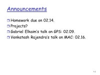 1-1 CMPE 259 Sensor Networks Katia Obraczka Winter 2005 Topology Control II. -  ppt download