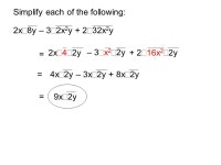 Math 010 Unit 6 Lesson 7. Radical expressions can only be combined by addition or subtraction if they have like radicands. The... 