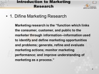 1 Pertemuan Pertama Introduction to Marketing Research Matakuliah: MN J0412/ Riset Pemasaran Tahun: 2007 Versi: -  ppt download