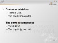1 Pertemuan 2 Punctuation Matakuliah: G1192/Writing 1 Tahun: Versi: ppt download