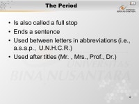 1 Pertemuan 2 Punctuation Matakuliah: G1192/Writing 1 Tahun: Versi: ppt download