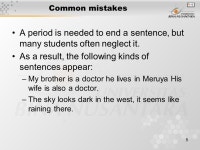 1 Pertemuan 2 Punctuation Matakuliah: G1192/Writing 1 Tahun: Versi: ppt download
