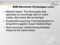 1 Pertemuan 9 Understanding Public B2B Exchanges and Portals Matakuliah: J0324/Sistem e-Bisnis Tahun: 2005 Versi: 02/ ppt download