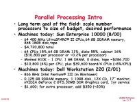 CS252/Patterson Lec /23/01 CS252 Graduate Computer Architecture Lecture 11: Multiprocessor 1: Reasons, Classifications... 