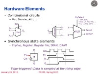 January 26, 2010CS152, Spring 2010 CS 152 Computer Architecture and Engineering Lecture 3 - From CISC to RISC Krste Asanovic... 