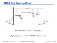 CSE241 L2 Datapath/Memory.1Kahng & Cichy, UCSD ©2003 CSE241A VLSI Digital Circuits Winter 2003 Lecture 02: Datapath and Memory.... 
