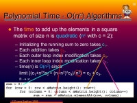 Object (Data and Algorithm) Analysis Cmput Lecture 5 Department of Computing Science University of Alberta ©Duane Szafron 1999... 