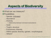 Measuring Biological Diversity EEEB G6185 James A. Danoff-Burg Dept. Ecol., Evol., & Envir. Biol. Columbia University. -  ppt... 