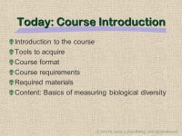 Measuring Biological Diversity EEEB G6185 James A. Danoff-Burg Dept. Ecol., Evol., & Envir. Biol. Columbia University. -  ppt... 