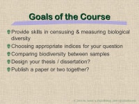 Measuring Biological Diversity EEEB G6185 James A. Danoff-Burg Dept. Ecol., Evol., & Envir. Biol. Columbia University. -  ppt... 