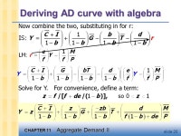 Macroeconomics fifth edition N. Gregory Mankiw PowerPoint ® Slides by Ron Cronovich CHAPTER ELEVEN Aggregate Demand II macro... 