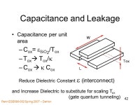 Penn ESE Spring DeHon 1 ESE (ESE534): Computer Organization Day 6: January 29, 2007 VLSI Scaling. -  ppt download