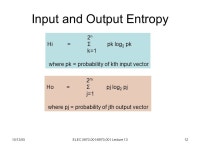 10/13/05ELEC / Lecture 131 ELEC / (Fall 2005) Special Topics in Electrical Engineering Low-Power Design of Electronic Circuits.... 