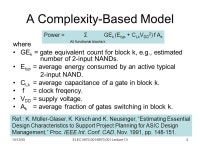 10/13/05ELEC / Lecture 131 ELEC / (Fall 2005) Special Topics in Electrical Engineering Low-Power Design of Electronic Circuits.... 