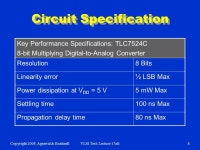 Copyright 2005, Agrawal & BushnellVLSI Test: Lecture 17alt1 Lecture 17alt Analog Circuit Test (Alternative to Lectures 17, 18, 19... 