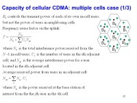1 2. Conventional networks 2.3 Cellular networks Prof. JP Hubaux Overview Network capacity Security: the Lin-Harn protocol... 
