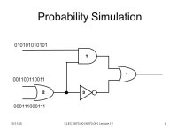 10/11/05ELEC / Lecture 121 ELEC / (Fall 2005) Special Topics in Electrical Engineering Low-Power Design of Electronic Circuits.... 