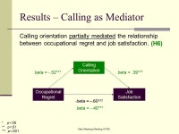 May Meaning Meeting 5/7/05 If I Could Turn Back Time: Occupational Regret and its Consequences for Work and Life Amy Wrzesniewski... 