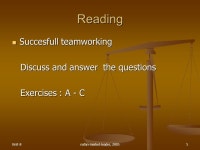 Unit-8 nafan-market-leader, G0642 – BAHASA INGGRIS III Unit 8 TEAM BUILDING Page ppt download