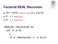 CS3L: Introduction to Symbolic Programming Summer 2008Colleen Lewis Lecture 8: Recursion. -  ppt download